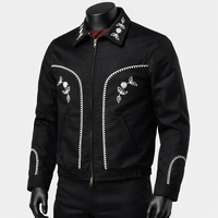 Blouson Bomber Homme Décontracté Moderne Personnalisé pour l'Extérieur, Veste de Pilote d'Hiver Brodé pour Activités de Plein Air