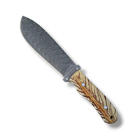 Lot de 20 couteaux de chasse en acier carbone à lame pointue avec manches en forme de cône de pin, lame fixe de 11 pouces, couteau de bushcraft