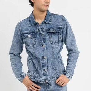 Low Price 2026 Breathable Lightweight <b>Men</b> <b>Denim</b> <b>Jacket</b> Long Sleeved Regular Fit Easy Wear <b>Men</b> Jeans <b>Jacket</b> - Product Image 1