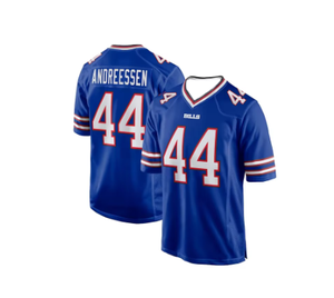 เสื้อฟุตบอลอเมริกัน Buffalo American Football Jersey Sportswear Training Team Jerseys Bill Allen No.10 3D Printed Number Series เสื้อที่ขายดีที่สุด - Product Image 3