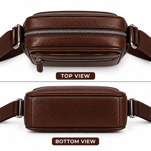 Wholesale Custom <b>Leather</b> Shoulder <b>Bag</b> Crossbody Messenger <b>Bag</b> Travel Pouch Custom Unisex <b>Leather</b> Crossbody Shoulder <b>Bag</b> - Product Image 5