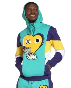 Chándal personalizado de dos piezas de chenilla bordado para deportes de invierno, ropa para correr, respetuoso con el medio ambiente para adultos, teñido liso - Product Image 2