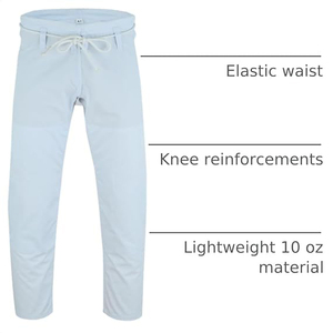 Pantalones de Artes Marciales, Diseño Unisex, para Hombres y Mujeres, Pantalones de Entrenamiento de Karate y Kung Fu - Product Image 3