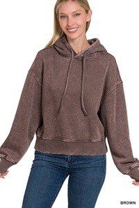 Sudaderas con Capucha Gruesas para Mujer, 100% Algodón, Forro de Peluche, Ropa Cálida de Invierno, Impresión de Logotipo de Marca Personalizada, Fabricante OEM - Product Image 4