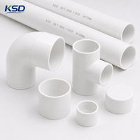 Tuyau de drainage en PVC-U pour système d'évacuation des déchets de la maison, de la cuisine et de la salle de bain, design moderne, gain de place, haute résistance, surface lisse