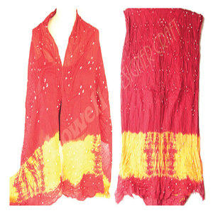 Bufanda Tie Dye para Mujer, Hecha a Mano en India, Colorida, Ligera, Elegante, Estilo Étnico - Product Image 2