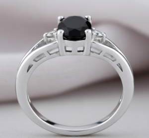 925 Sterling <b>Silver</b> Classic <b>Ring</b> Lab Created Natural Onyx-Elegant Fine Jewelry for Women <b>Men</b> Engagement Wedding <b>Silver</b> Plated - Product Image 6