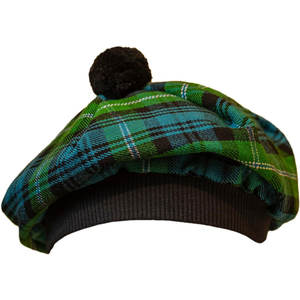 Chapeau traditionnel écossais en laine Tam o' Shanter avec pompon, casquette de clan tartan, personnalisable, vente en gros pour les Highlands - Product Image 1