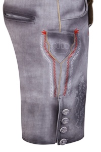 Tenue traditionnelle allemande Trachten pour l'Oktoberfest, Lederhosen brodés, taille mi-haute, avec logo personnalisé, style bavarois - Product Image 3