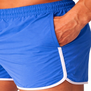 Pantalones Cortos Deportivos para Hombre, con Ribete en Contraste, Cintura Elástica con Cordón, Ligeros, Duraderos, Elegantes, para Gimnasio y Verano - Product Image 5