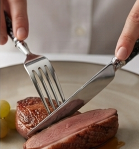 Elegant <b>Black</b> Handle Silver Plated Flatware <b>Set</b> Dishwasher Safe For Wedding Occasion And Everyday Use <b>Cutlery</b> <b>Set</b> - Product Image 5