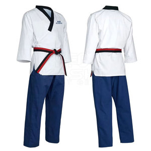 Dobok Tradicional de Artes Marciales Taekwondo, Ligero, de Secado Rápido, Transpirable, de Poliéster y Algodón, para Hombres Adultos - Product Image 3