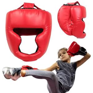 Full-covered Lightweight Leather <b>Skiing</b> Children's Unisex Water Resistant Boxing Helmet Headgear Gym Equipment - Product Image 6