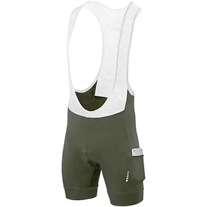 Men Fitted <b>Bib</b> Shorts Blue Moisture Wicking Breathable Quick Dry Spandex Nylon Short Length Customizable - Product Image 4