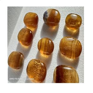 High Quality <b>Crystal</b> Yellow Fluorite Heart-Shaped Palm Stone Best Price Wholesale Raw Technique Healing Other <b>Crystal</b> <b>Crafts</b> - Product Image 1