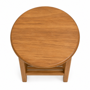 Table à manger en teck massif avec étagère à lattes, design scandinave moderne, écologique et durable, pour 2 personnes, mobilier de salle à manger d'hôtel - Product Image 2