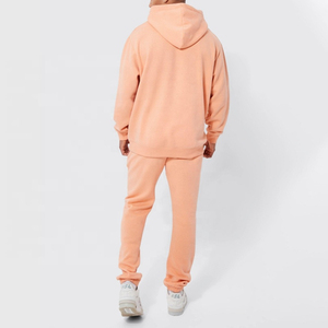 Conjunto de Sudadera con Capucha de Color Sólido para Hombre, Pantalones Deportivos Casuales de Felpa Francesa, Ropa de Otoño de Secado Rápido y Ligera - Product Image 5