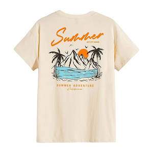 Camiseta de Hombre con Cuello Redondo, Ligera, Cómoda, Precio Razonable, Transpirable, de Alta Calidad, Nuevo Estilo, Logotipo Personalizado, Tela Suave, Estampada - Product Image 1