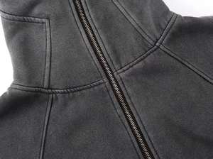 Sudadera con Capucha de Lujo para Hombre, Estilo Ninja, de Poliéster, con Cubre Rostro, Forro Polar Sherpa y Pelo Sintético, Tipo Manta - Product Image 3