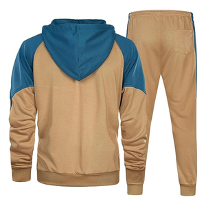 Mens Sportswear Cotton Tracksuit Outfit <b>Set</b> Jogger Pants and Hooded Sweatshirt Casual Daily Fashion Wear - Product Image 2