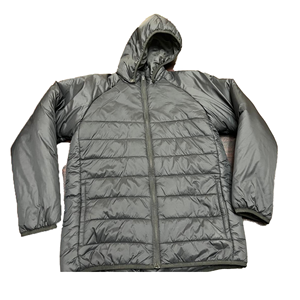 Chaqueta Acolchada con Capucha para Hombre, Cortavientos, Cierre de Cremallera, Abrigo Casual de Invierno, Color Sólido, Relleno de Poliéster, Corte Regular - Product Image 6