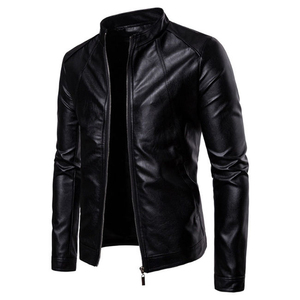 Custom <b>Men's</b> Genuine Leather <b>Jacket</b> Black Motorcycle Leather <b>Jacket</b> Manufacturers For <b>Men</b> - Product Image 1