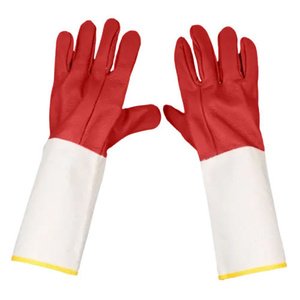 Gants de soudage TIG en cuir pleine fleur renforcé, certifiés CE, avec manchette de sécurité, pour travaux lourds et construction - Product Image 2