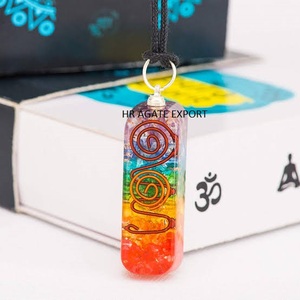 Haute Poli Cristaux Naturels Pendentif Collier Usine Fourni Guérison Orgonite Pierres Orgone Énergie Cristal Accessoire De Mode - Product Image 6