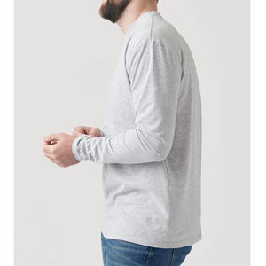 T-shirt basique en coton à col rond pour homme, respirant et anti-humidité, coupe classique, idéal pour l'entraînement et le fitness, vente en gros, haut à manches courtes - Product Image 5