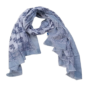 Bufanda Ligera de Moda para Mujer, Fabricada en India, 100% Algodón, Textura Suave de Chifón, Diseño Único, Precio Exclusivo - Product Image 3