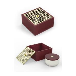 Boîte à chocolat en bois et acrylique de qualité supérieure, rangement décoratif élégant pour les occasions spéciales - Product Image 2