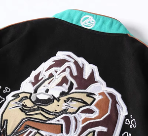 เสื้อแจ็คเก็ตแข่งรถมอเตอร์สปอร์ตสำหรับเด็กแบบสั่งทำพิเศษ ผ้าคอตตอนทวิลล์ ติดกระดุมแป๊ก จำหน่ายส่งจำนวนมาก - Product Image 3