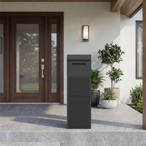 Cassetta di Sicurezza per Consegna Pacchi con Serratura a Codice, Porta Antieffrazione in Acciaio Zincato per Esterni - Product Image 3