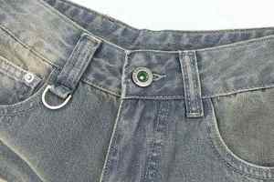 Nouveau look élégant, shorts en denim 100% coton pour l'été, shorts en denim droits respirants et décontractés, personnalisables - Product Image 4