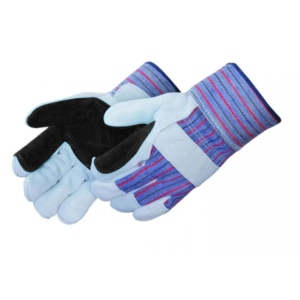 ถุงมือนิรภัยหนังวัวแบบแยกนิ้วของแคนาดาถุงมือทำงานผ้าฝ้ายแบบอุตสาหกรรมถุงมือป้องกันมือ - Product Image 5