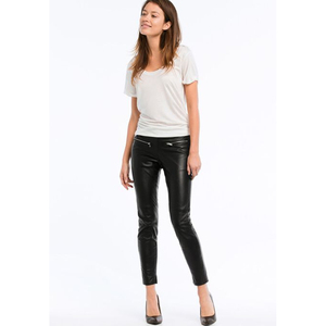 Pantalon en similicuir moulant pour femme, taille haute, extensible, coupe ajustée, mode, doux et confortable pour le quotidien, fabrication OEM ODM - Product Image 4