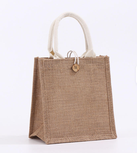 Bolsa de Almacenamiento de Yute Reutilizable Ecológica con Diseño Plegable, Transpirable y a Prueba de Polvo, Portátil para Viajes, Ropa y Uso en la Cocina - Product Image 1