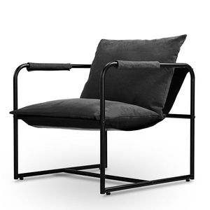 Divano da Giardino in Ferro 30*30*27.5 Pollici con Cuscino Grigio in Tessuto Oxford, Elegante Divano da Esterno in Ferro per Cortile - Product Image 6