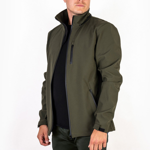 Veste Softshell imperméable pour homme, fermeture éclair, légère, pour le travail, la randonnée en plein air, coupe-vent, vestes Softshell imperméables - Product Image 2
