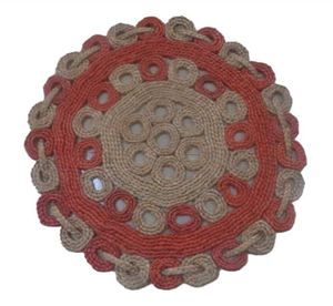 พรมและพรมปูพื้นทอจากปอกระเจาคุณภาพสูงขายส่ง ผลิตจากวัสดุปอกระเจาที่เป็นมิตรต่อสิ่งแวดล้อม สำหรับตกแต่งภายในห้องนั่งเล่นและห้องนอน - Product Image 6