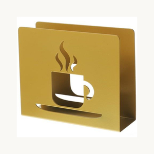 Decorative Metal Napkin Holder Stylish Customized New Arrival Modern Iron Tissue Holder For Dining Table Cafe Use - Product Image 1
