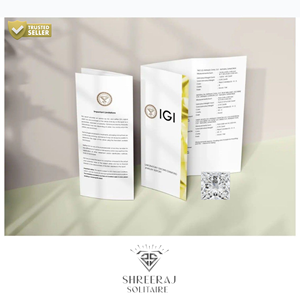 SHREERAJ SOLITAIRE, Diamante Cultivado en Laboratorio con Certificación IGI, Corte Princesa de 3CT, Claridad VVS2, Color F, Piedra Suelta para Aniversario - Product Image 6