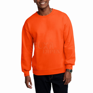 Échantillon gratuit décontracté pour hommes sweat-shirt à col ras du cou chaud hiver automne pull à manches longues doublé polaire élégant coupe confortable vente - Product Image 1