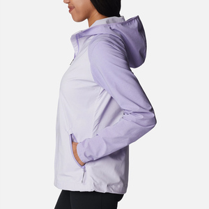 Women Fashion <b>Light</b> Purple <b>Jacket</b> Two Tone Outdoor Hooded Coat Slim Fit Casual Sportswear Windproof Walking <b>Jacket</b> for Lady - Product Image 4