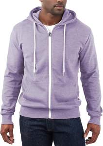 Sweat à capuche zippé imperméable pour homme, style streetwear urbain, en molleton de coton, doux et chaud, coupe ajustée, 500g, logo personnalisé, OEM, ODM, marque privée - Product Image 6