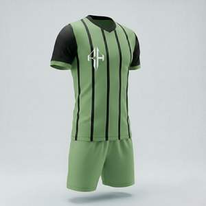 Uniforme de Fútbol de Primera Calidad con Cuello en V, Diseño OEM, Tela 100% Poliéster, Técnica de Teñido Liso - Product Image 4
