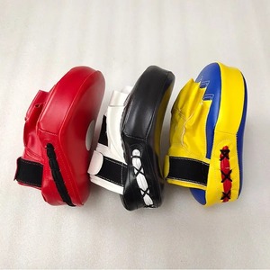 Durable Boxing <b>Focus</b> Mitts with Curved Design Shock Absorbing <b>Padding</b> and Adjustable Hand Strap for Trainers and Fighters - Product Image 6