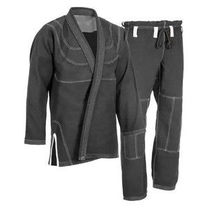 ชุดยูโดคุณภาพสูง BJJ Gi ผ้าฝ้าย 450 GSM ทอลายเพิร์ลวีฟ ปักโลโก้ตามสั่ง ชุดฝึกซ้อมต่อสู้ที่ใส่สบาย รับผลิตแบบ OEM ODM - Product Image 1