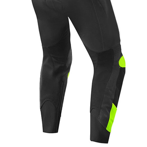 Combinaison de moto unisexe personnalisée en cuir de vachette véritable multicolore, 2 pièces, avec protection CE, grande taille - Product Image 6