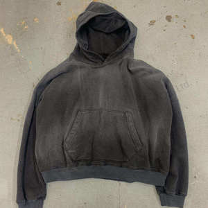 ผู้ผลิต OEM เสื้อฮู้ดดี้แบบครอปสั่งทำพิเศษสำหรับผู้ชาย เสื้อผ้าฝ้ายหนาน้ำหนักมาก ทรงโอเวอร์ไซส์ สีซีดแบบวินเทจ เสื้อฮู้ดดี้เปล่าแบบย้อมสีเอซิดวินเทจ - Product Image 3